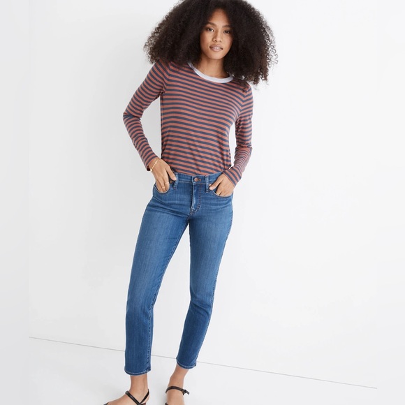 Madewell Denim - Madewell Mid Rise Stovepipe Jeans in Leman Wash